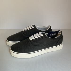 Chaps Casual Comfort Men’s  Sneakers  Gray Canvas Charcoal Size 8 New in Box